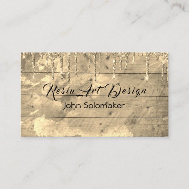 Business Card Resin Art Glossy (Front)