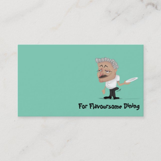 Business card Restaurant Humor (Front)