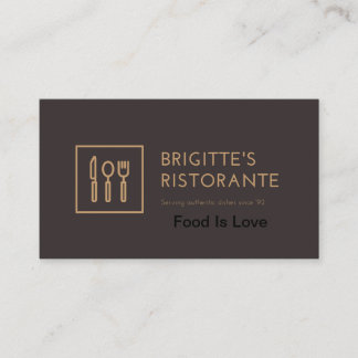 Business Card Restaurant Special