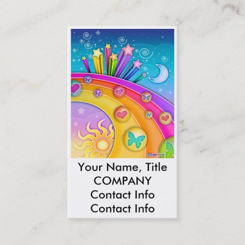 Business Card - Retro Sixties Pop Art Sky