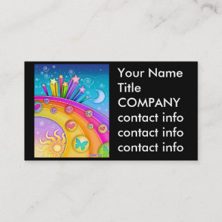 Business Card - Retro Sixties Pop Art Sky