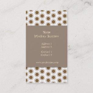Business Card ~ Retro stars, blush