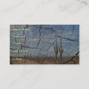 Business Card Saguaro Cactus