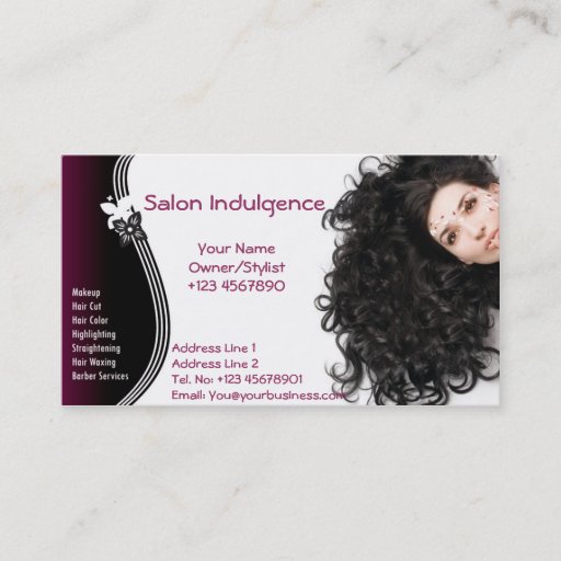 Customizable Business Card Salon