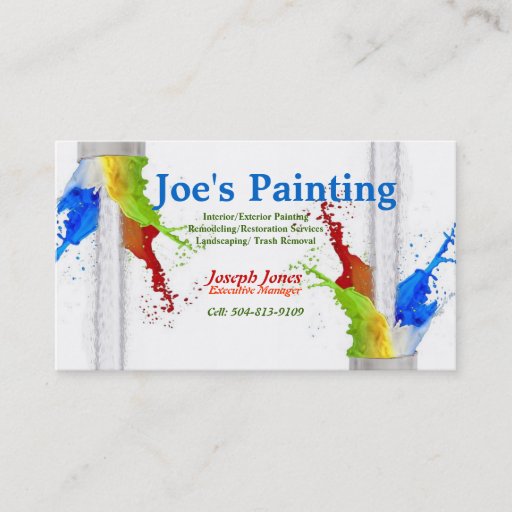 Customizable Business Card-Sample (Painting Series Revised)