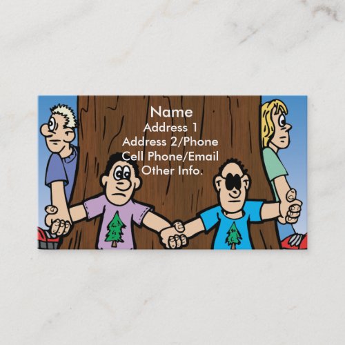 Business Card: Save Our Trees