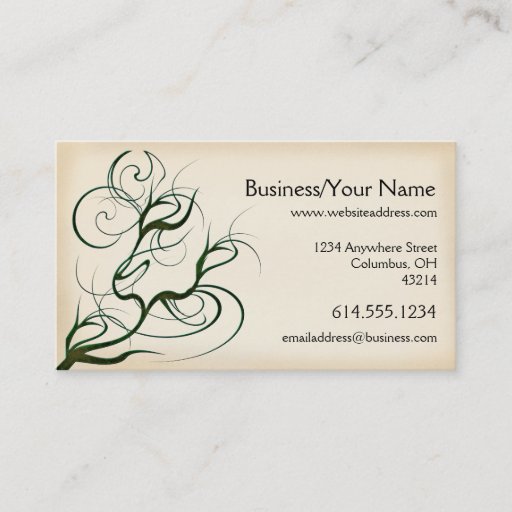 Customizable Business Card :: Scary Swirling Tree Branches