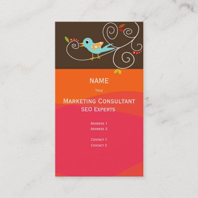 Business Card SEO Marketing Consultant (Front)