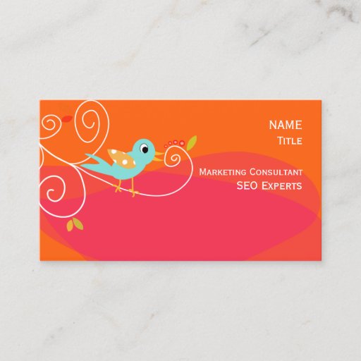 Customizable Business Card SEO Marketing Consultant