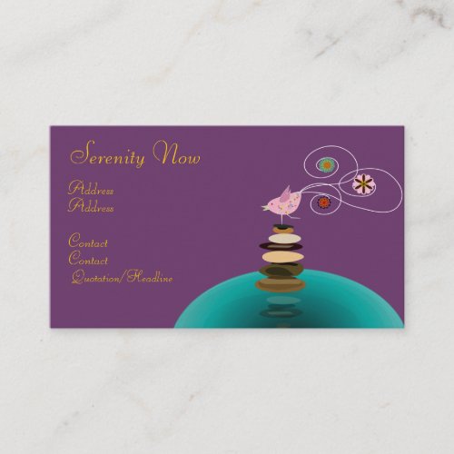 Business card, Serenity Now