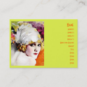 Business card, silent film star Anna Nilsson Business Card