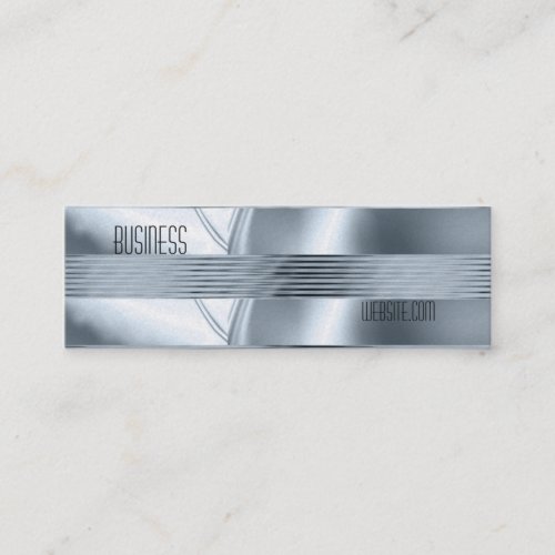 Business Card Silver Blue Art Deco