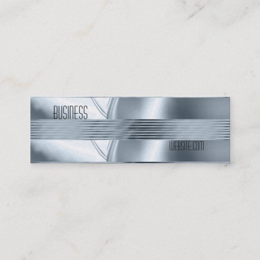 Customizable Business Card Silver Blue Art Deco
