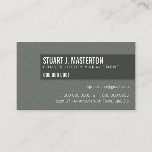 Customizable BUSINESS CARD :: simple blocked 3