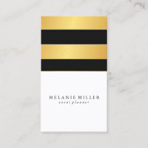 Business Card - Simplistic Foil Stripes