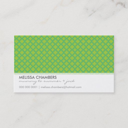 Customizable BUSINESS CARD :: simplistic-pattern 2L