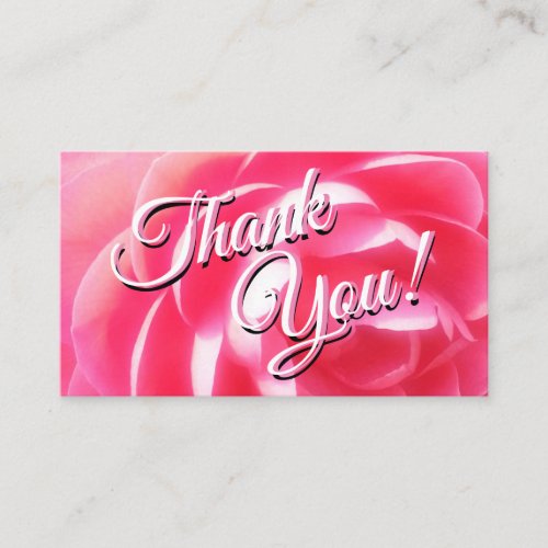 Business Card size Thank you note