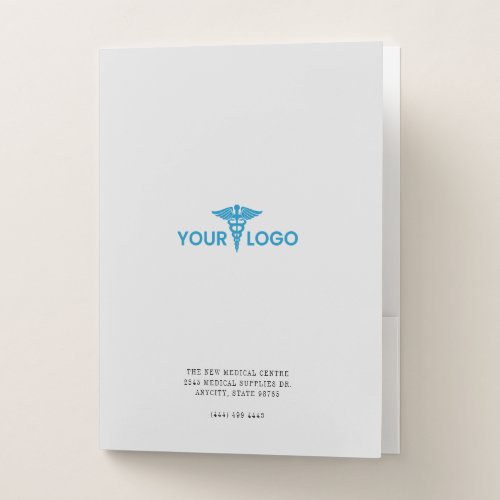 Business Card Slot  Your Logo Customr Pocket Folder