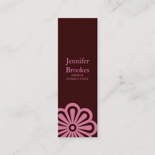Customizable Business Card | Small Flower |brpnk