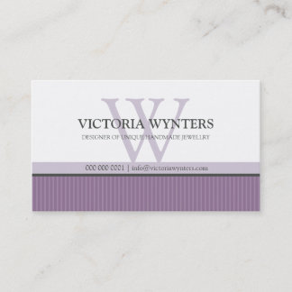 BUSINESS CARD smart modern monogram