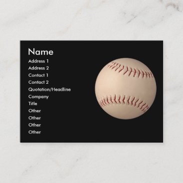 business card - sports