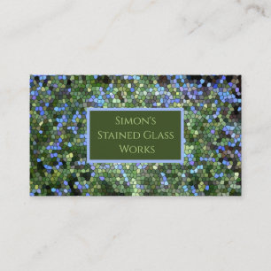 Business Card, "Stained Glass" Card
