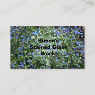 Business Card, "Stained Glass" Card