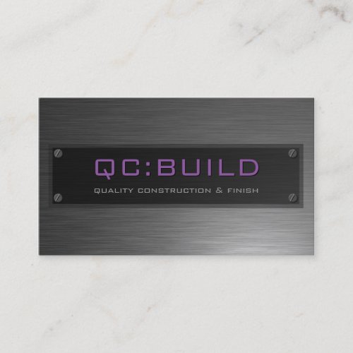 BUSINESS CARD :: stainless steel riveted 9
