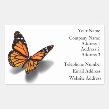 Business Card Stickers Butterfly by Usa_Stickers_Design at Zazzle