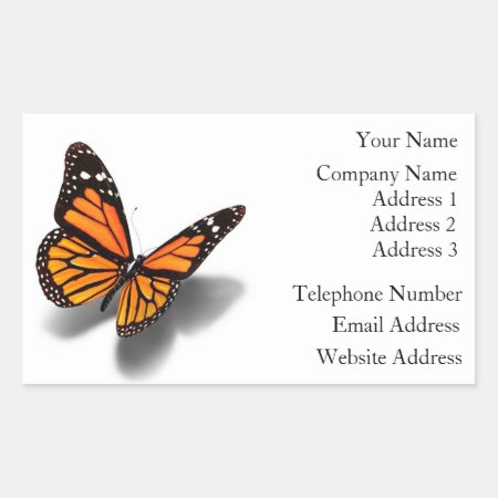 Business Card Stickers Butterfly