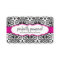 BUSINESS CARD stylish damask black fuschia pink
