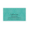 BUSINESS CARD stylish damask black jade emerald