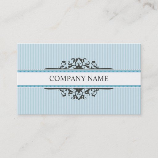 Customizable BUSINESS CARD stylish divine vintage blue grey