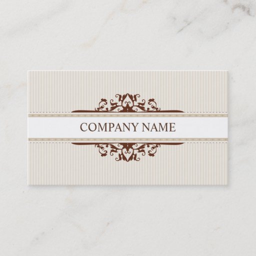Customizable BUSINESS CARD stylish divine vintage gold brown