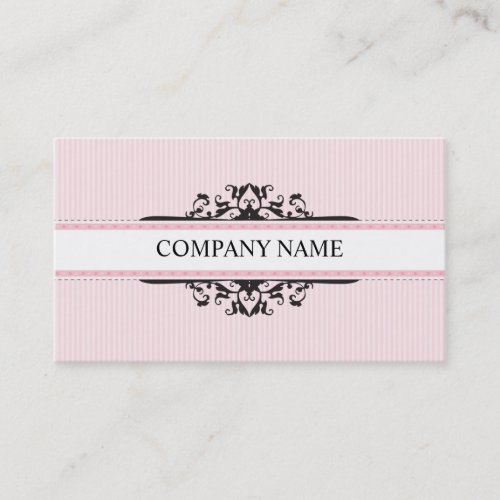 BUSINESS CARD stylish divine vintage pink black