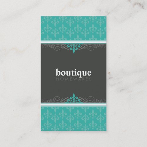 BUSINESS CARD stylish fleur de lis