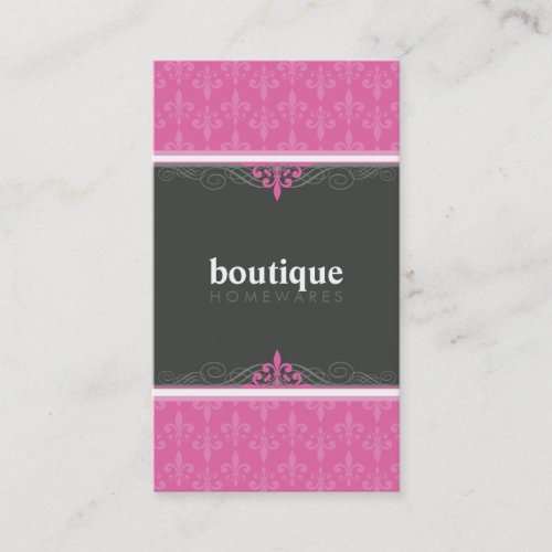 BUSINESS CARD stylish fleur de lis