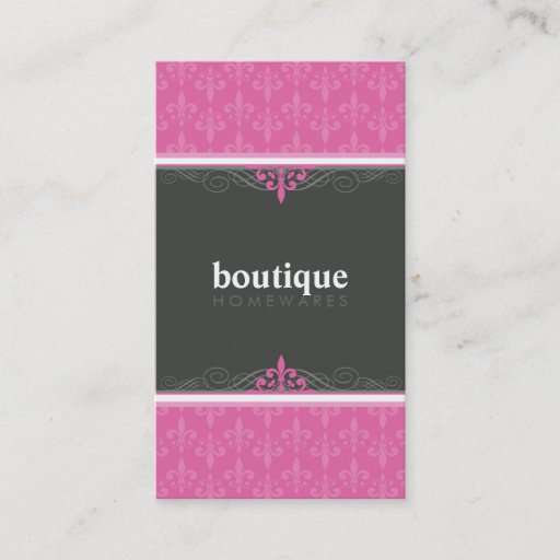 Customizable BUSINESS CARD stylish fleur de lis
