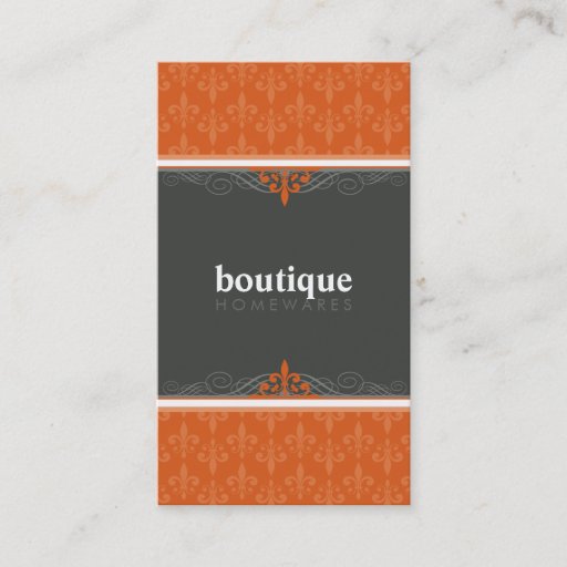 Customizable BUSINESS CARD stylish fleur de lis