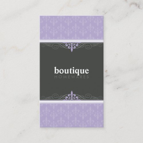 BUSINESS CARD stylish fleur de lis