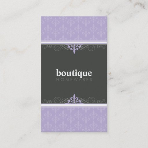 Customizable BUSINESS CARD stylish fleur de lis