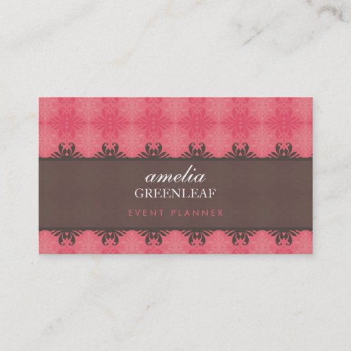 Customizable BUSINESS CARD :: stylish patterned 11