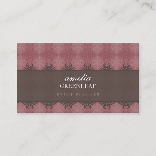 BUSINESS CARD :: stylish patterned 13