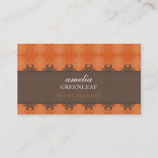 Customizable BUSINESS CARD :: stylish patterned 4