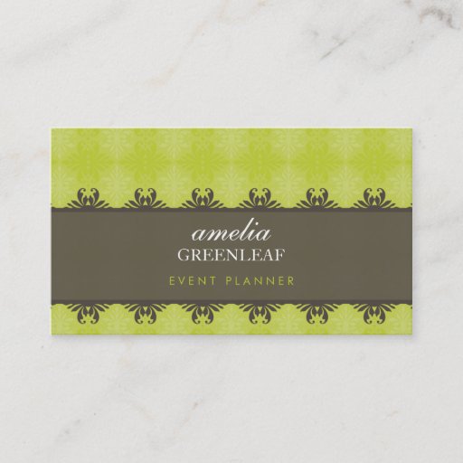 Customizable BUSINESS CARD :: stylish patterned 7