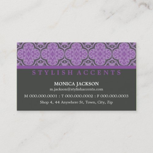 BUSINESS CARD :: stylishly antiqued L11