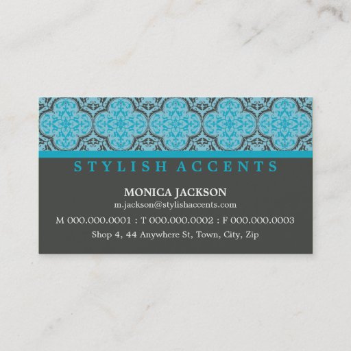 Customizable BUSINESS CARD :: stylishly antiqued L6