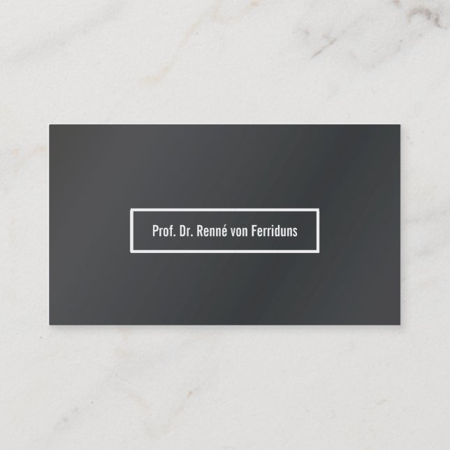 Business card subtle aluminum (Back)