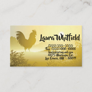 Business Card Sunny Morning Farm Country Rustic Su