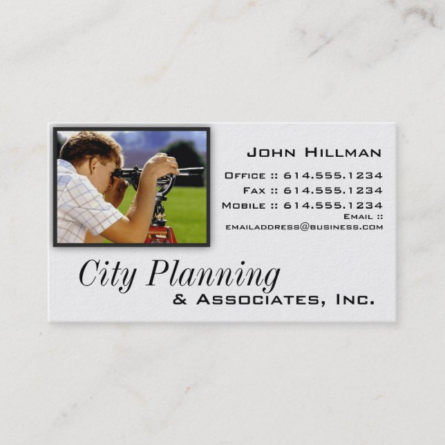 Business Card :: Surveying Surveyor Engineering (Front)